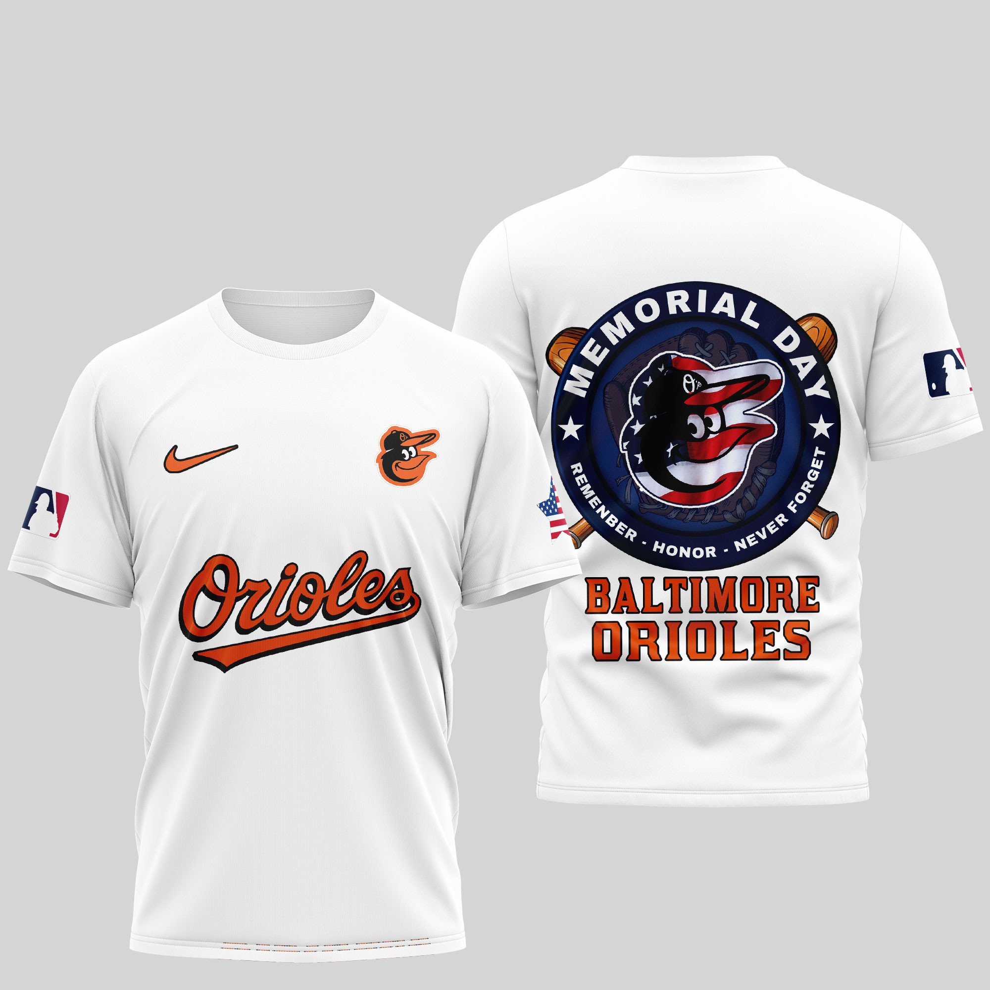 Sportswearmerch Baltimore Orioles MLB Personalized T-shirt For Fan