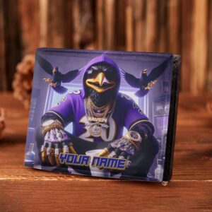 Sportswearmerch Baltimore Ravens NFL Folded Wallet Perfect Gift For Fan