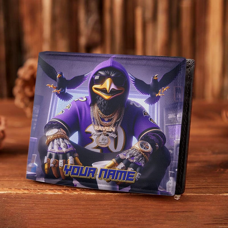 Sportswearmerch Baltimore Ravens NFL Folded Wallet Perfect Gift For Fan