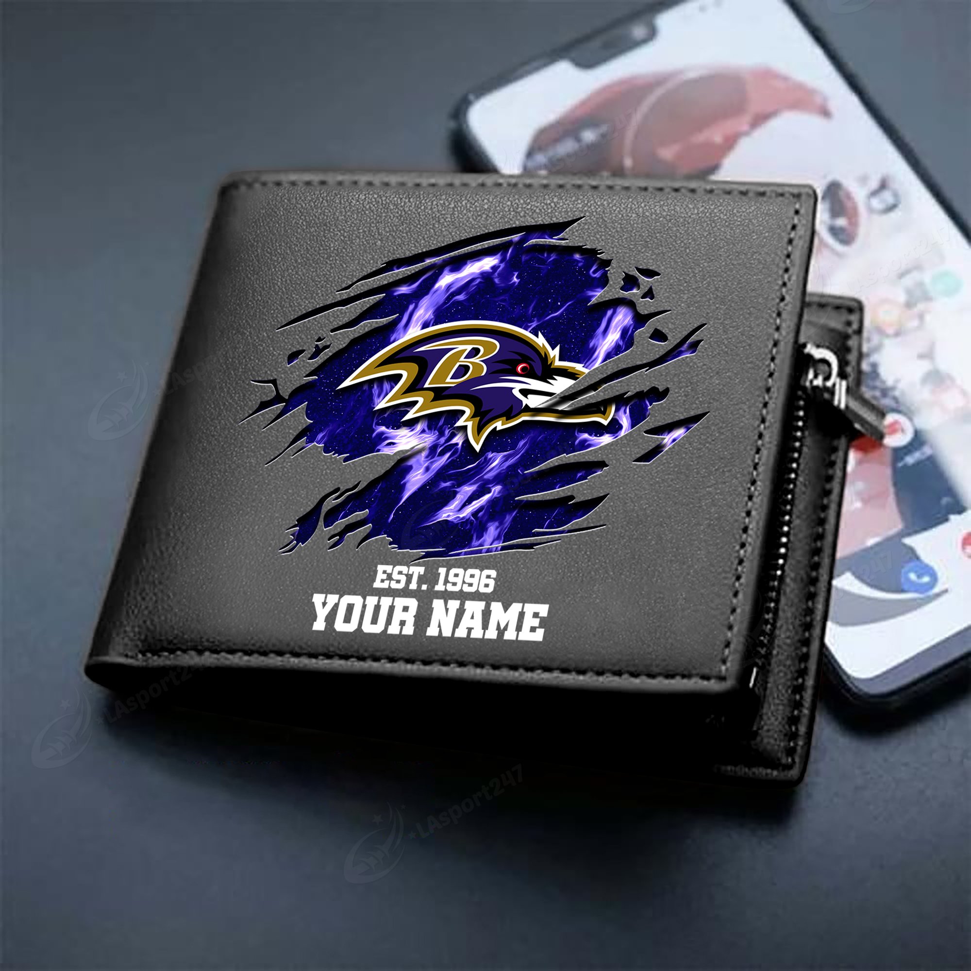 Sportswearmerch Baltimore Ravens NFL Men Wallet For Fan