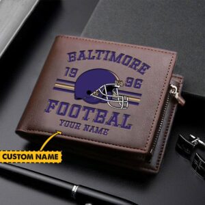 Sportswearmerch Baltimore Ravens NFL Personalized Men Wallet For Fan
