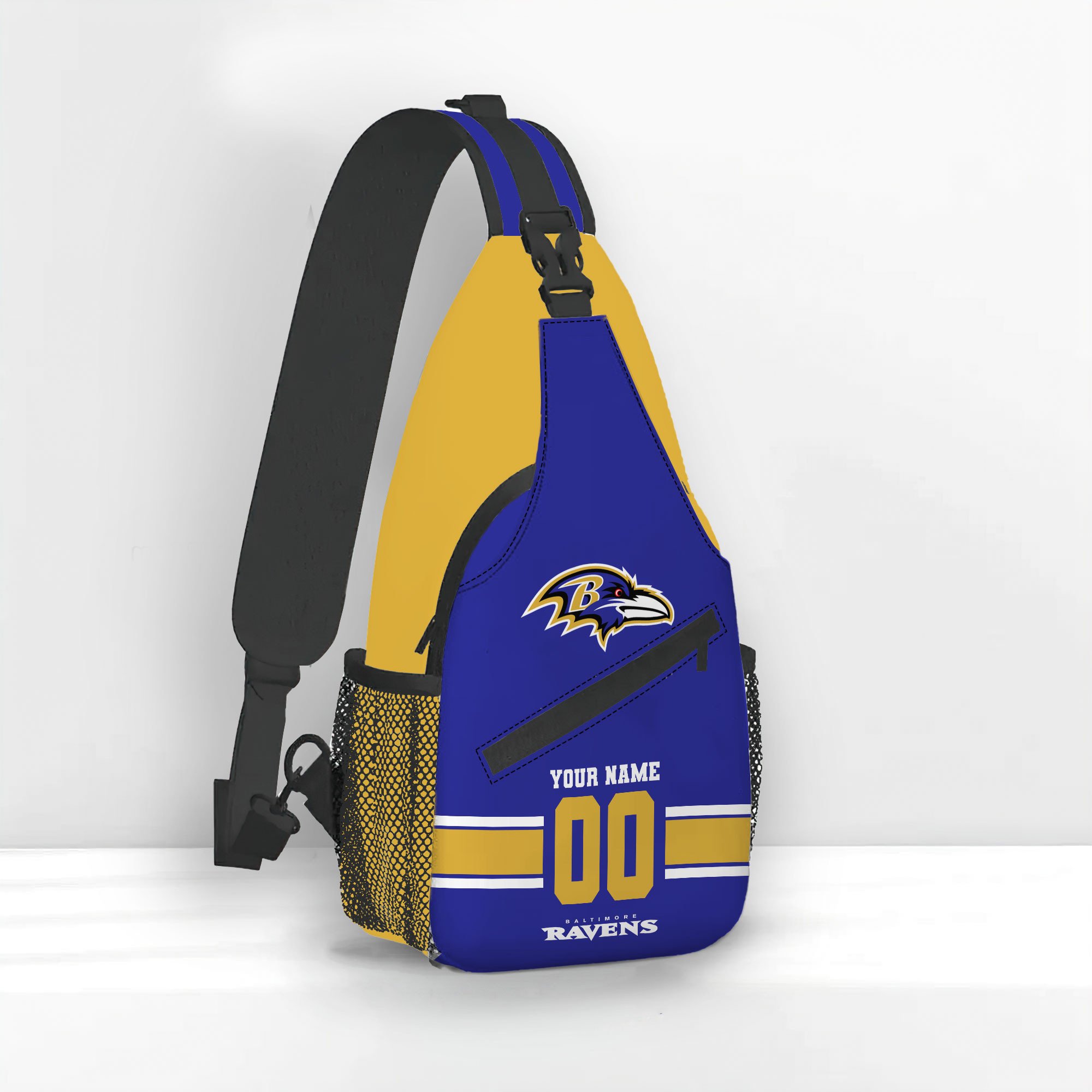 Sportswearmerch Baltimore Ravens NFL Personalized Sling Bag For Fan