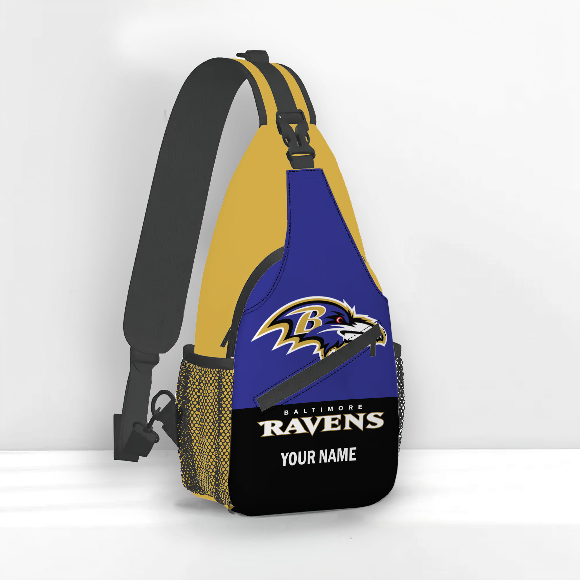 Sportswearmerch Baltimore Ravens NFL Personalized Sling Bag For Fan