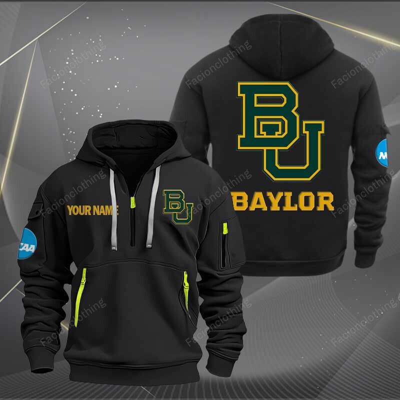 Sportswearmerch Baylor Bears NCAA Half Zip Hoodie For Fan
