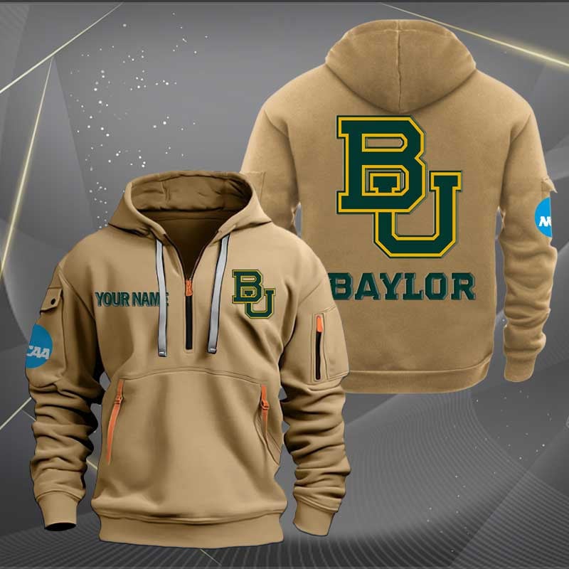 Sportswearmerch Baylor Bears NCAA Half Zip Hoodie For Fan