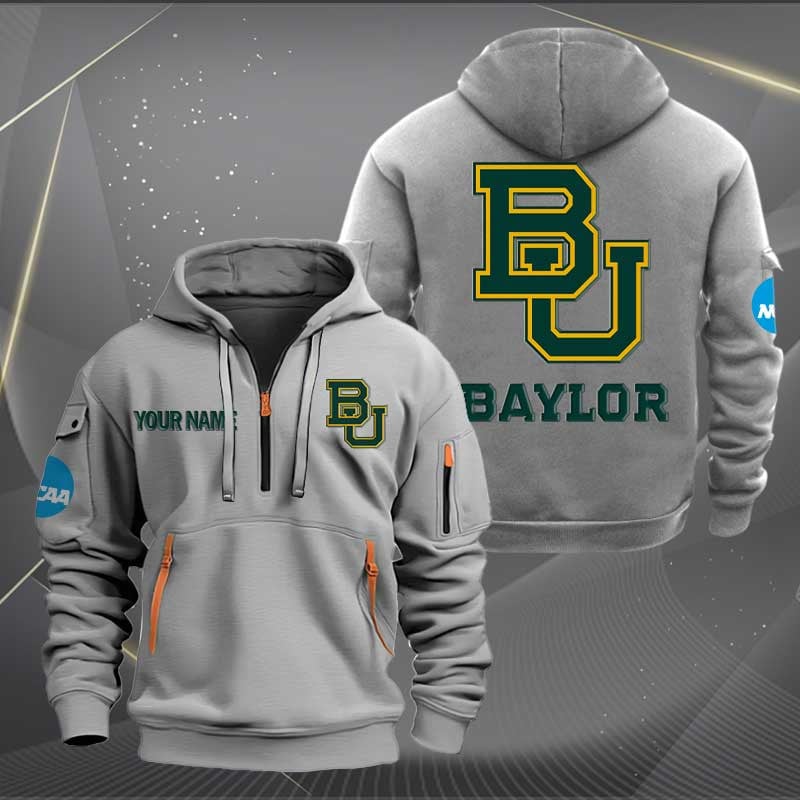 Sportswearmerch Baylor Bears NCAA Half Zip Hoodie For Fan