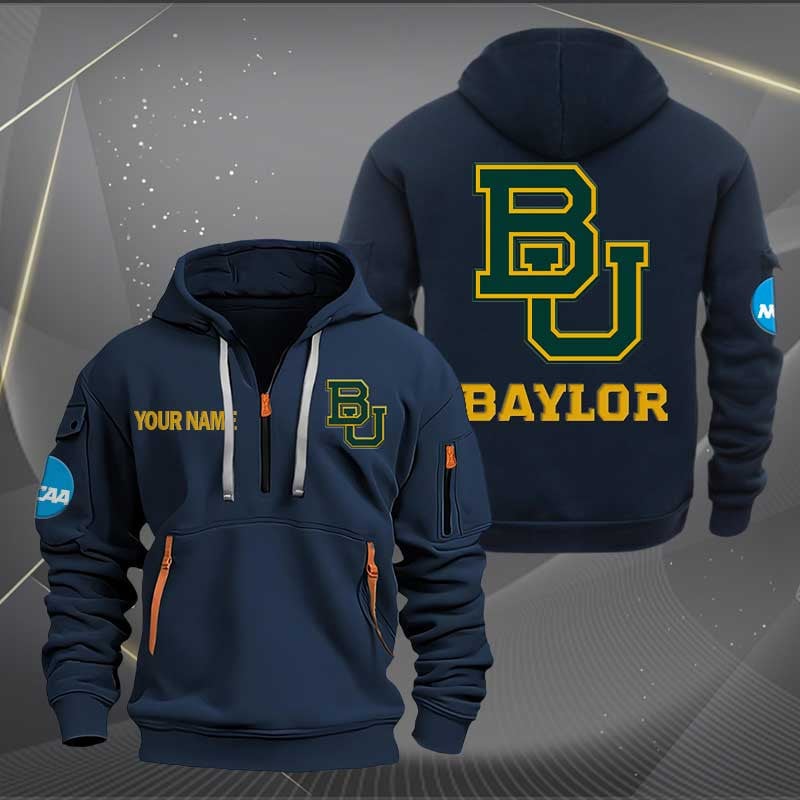 Sportswearmerch Baylor Bears NCAA Half Zip Hoodie For Fan