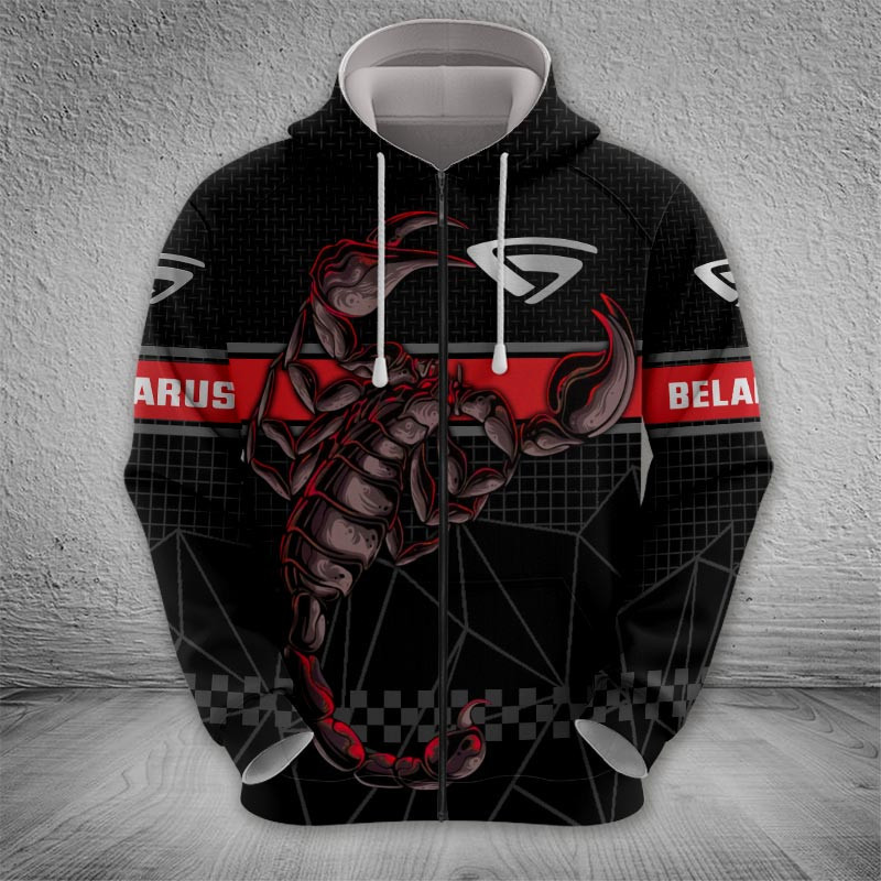 Sportswearmerch Belarus Zip Hoodie For Fan