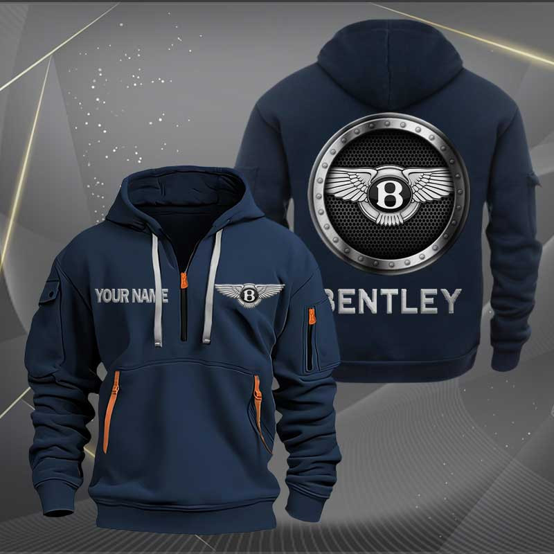 Sportswearmerch Bentley Car Personalized Half Zip Hoodie For Fan