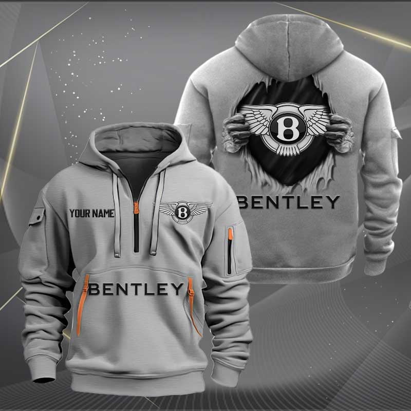 Sportswearmerch Bentley Car Personalized Half Zip Hoodie For Fan