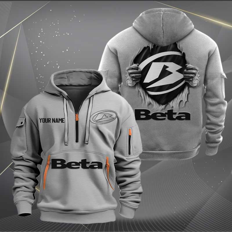 Sportswearmerch Beta Motorcycle Half Zip Hoodie For Fan