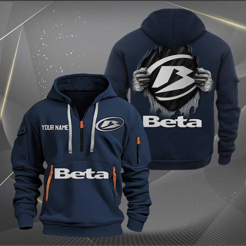 Sportswearmerch Beta Motorcycles Personalized Half Zip Hoodie For Fan