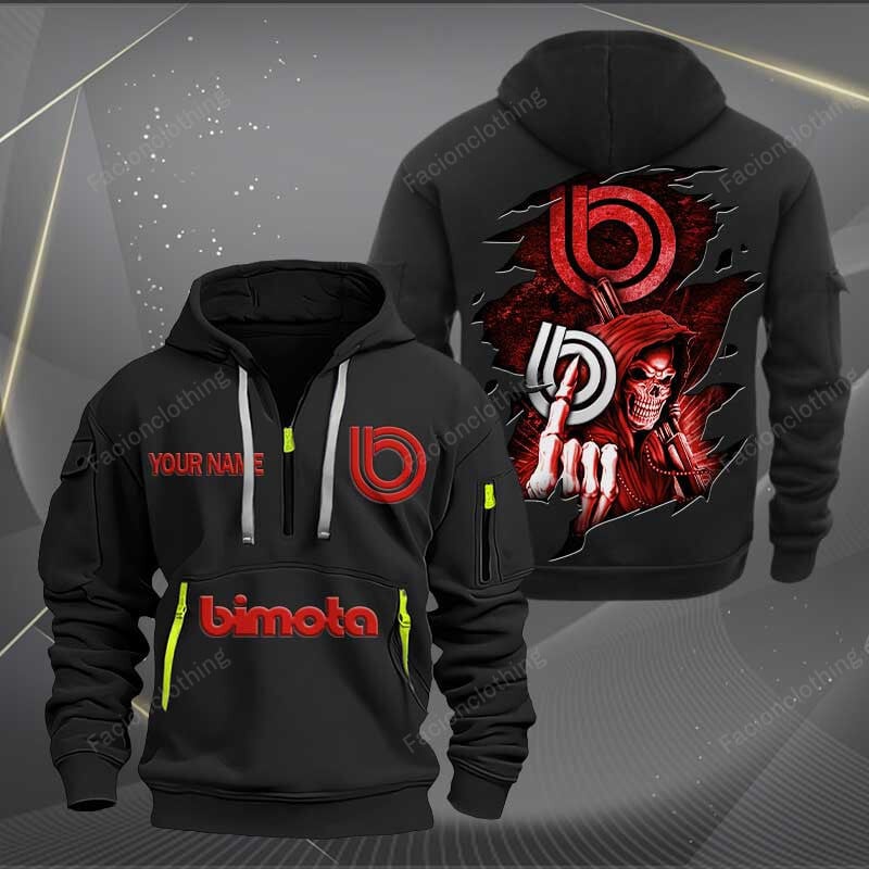 Sportswearmerch Bimota Motorcycle Personalized Half Zip Hoodie For Fan
