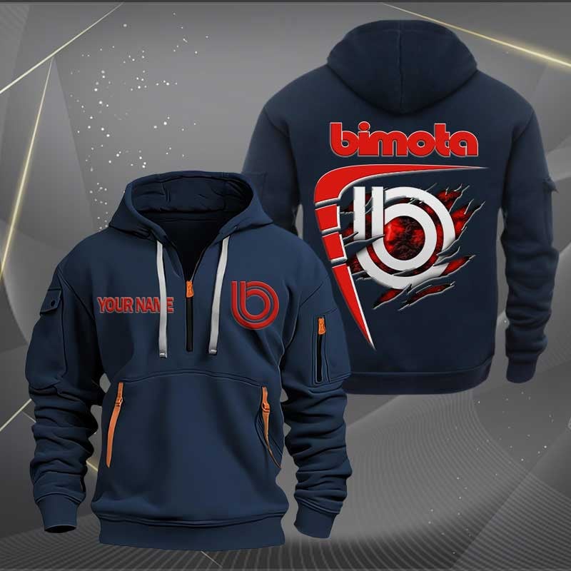 Sportswearmerch Bimota Motorcycle Personalized Half Zip Hoodie For Fan