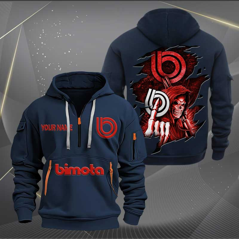 Sportswearmerch Bimota Motorcycle Personalized Half Zip Hoodie For Fan