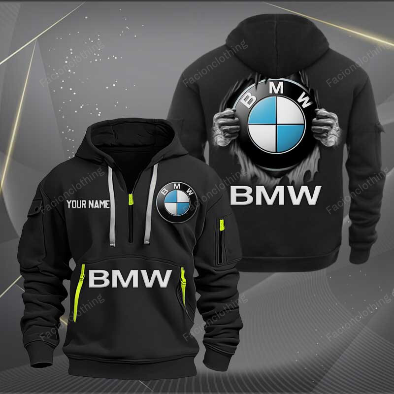 Sportswearmerch BMW Car Half Zip Hoodie For Fan