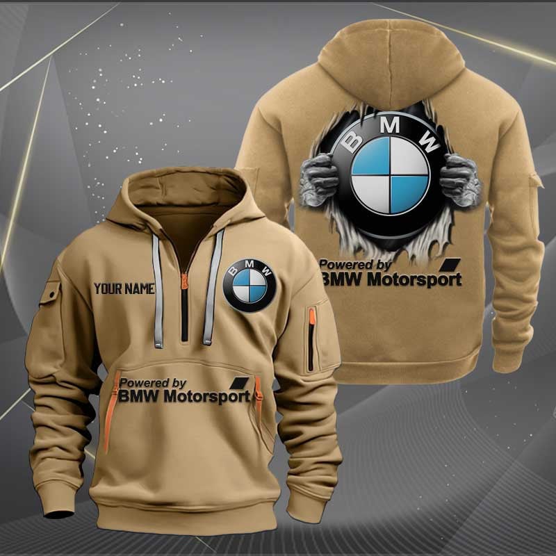 Sportswearmerch BMW Car Half Zip Hoodie For Fan