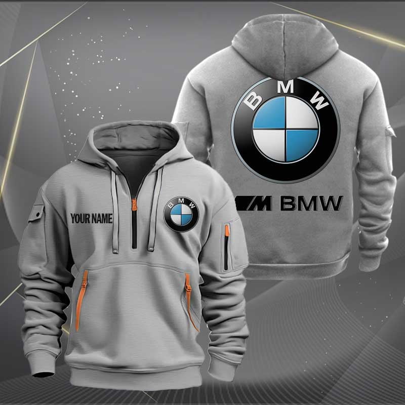 Sportswearmerch BMW Car Half Zip Hoodie For Fan