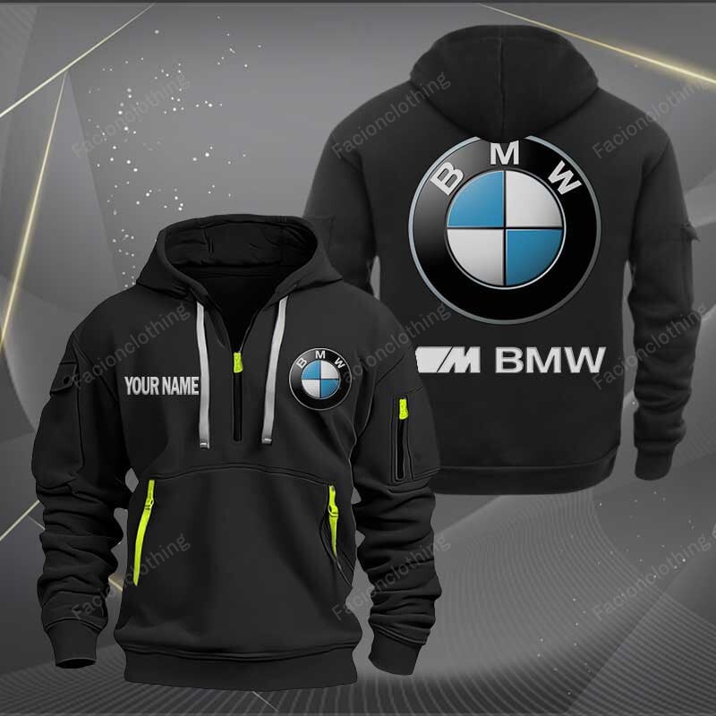 Sportswearmerch BMW Car Half Zip Hoodie For Fan