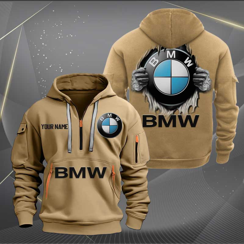 Sportswearmerch BMW Car Half Zip Hoodie For Fan