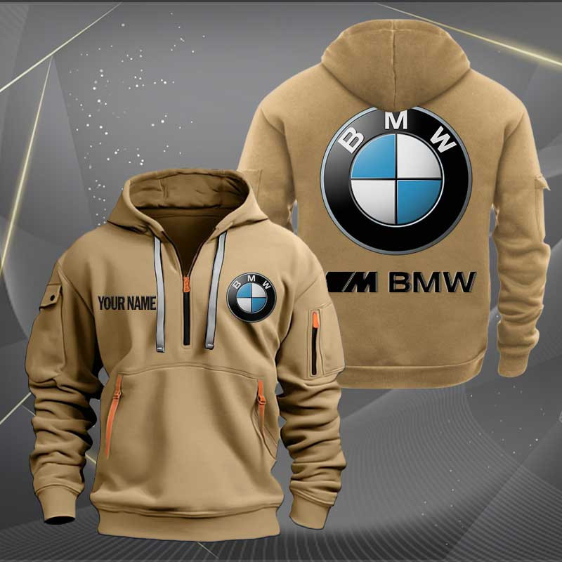 Sportswearmerch BMW Car Half Zip Hoodie For Fan