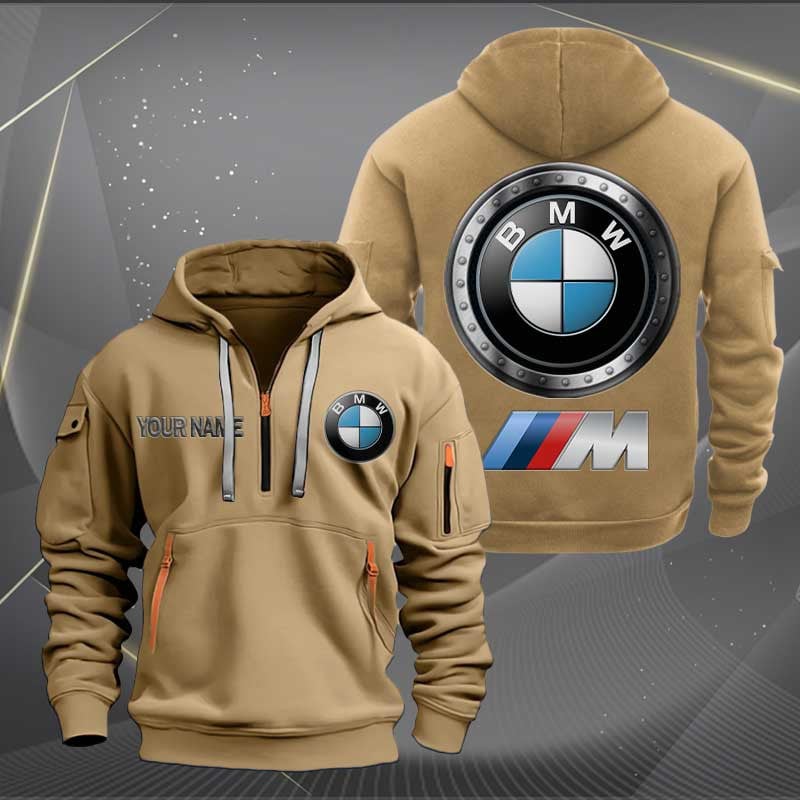 Sportswearmerch BMW M Car Personalized Half Zip Hoodie For Fan