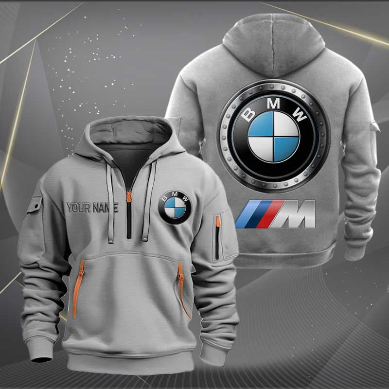 Sportswearmerch BMW M Car Personalized Half Zip Hoodie For Fan