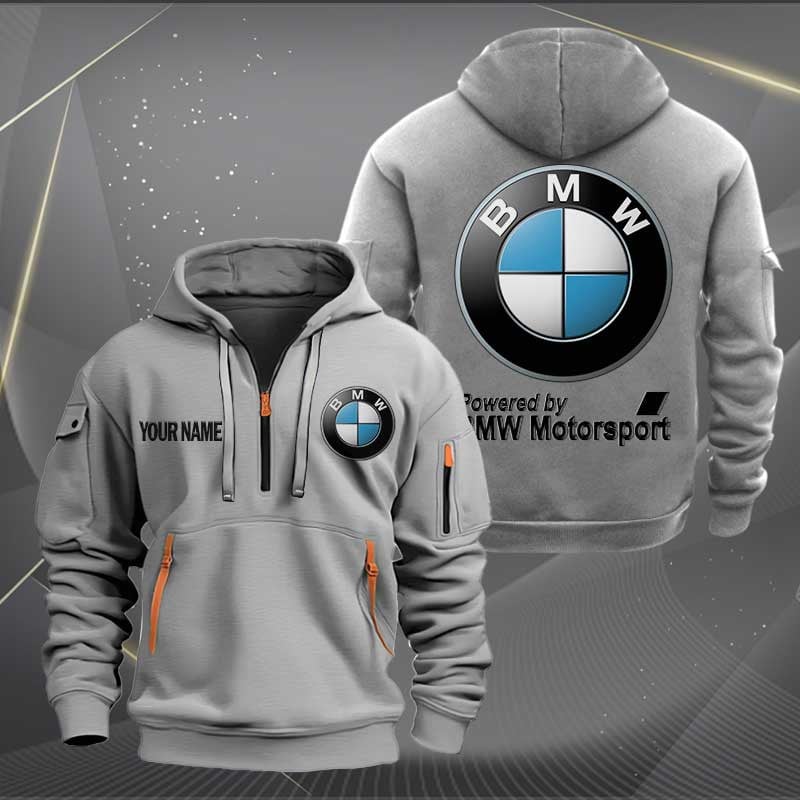 Sportswearmerch BMW Motorcycles Personalized Half Zip Hoodie For Fan