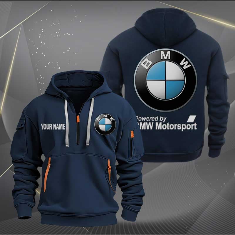 Sportswearmerch BMW Motorcycles Personalized Half Zip Hoodie For Fan