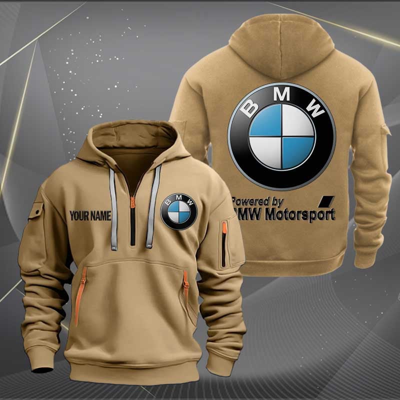Sportswearmerch BMW Motorcycles Personalized Half Zip Hoodie For Fan