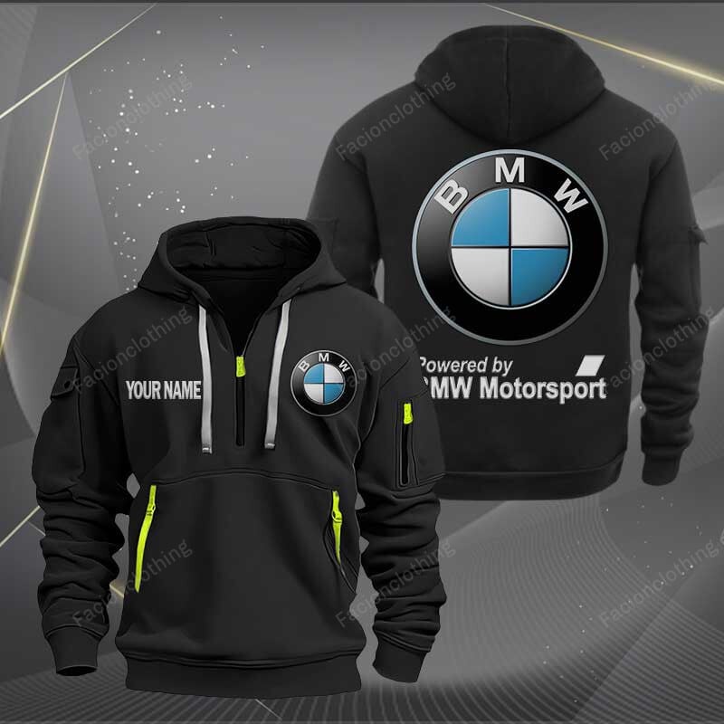 Sportswearmerch BMW Motorcycles Personalized Half Zip Hoodie For Fan