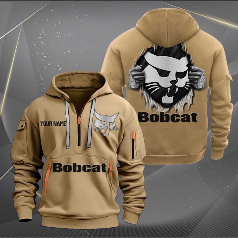 Sportswearmerch Bobcat Half Zip Hoodie For Fan