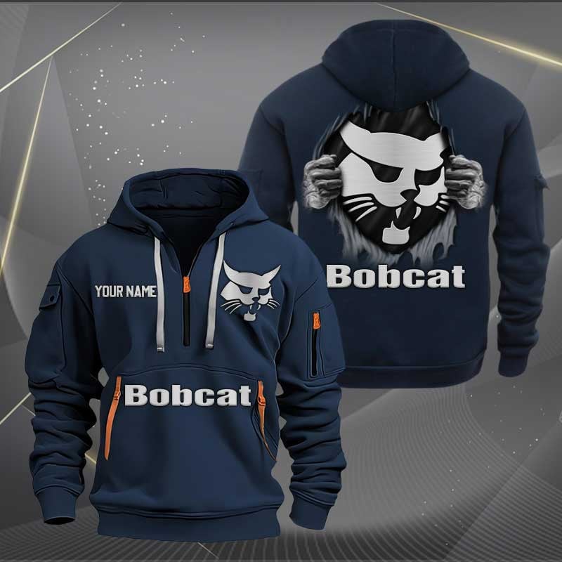 Sportswearmerch Bobcat Half Zip Hoodie For Fan