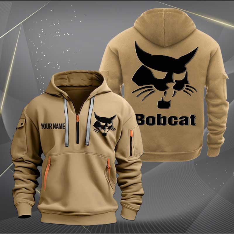 Sportswearmerch Bobcat Half Zip Hoodie For Fan