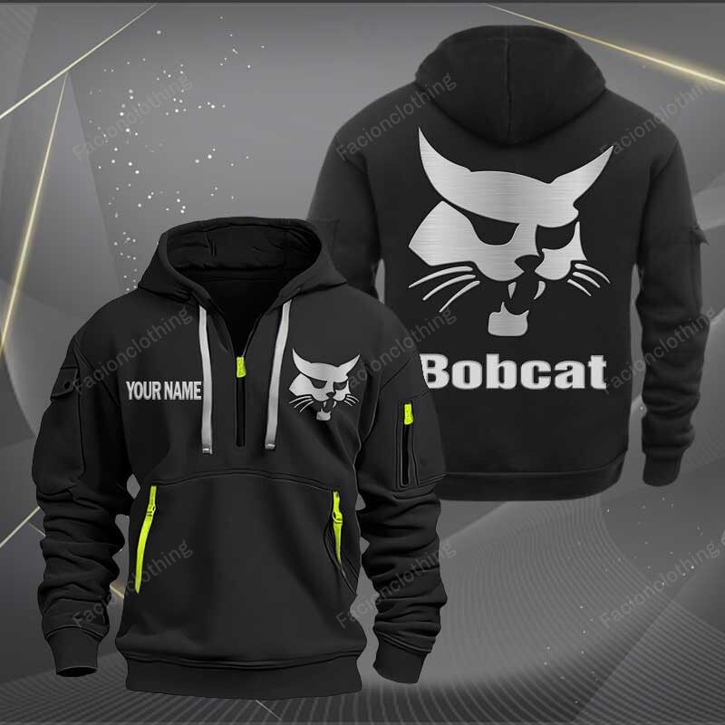 Sportswearmerch Bobcat Half Zip Hoodie For Fan