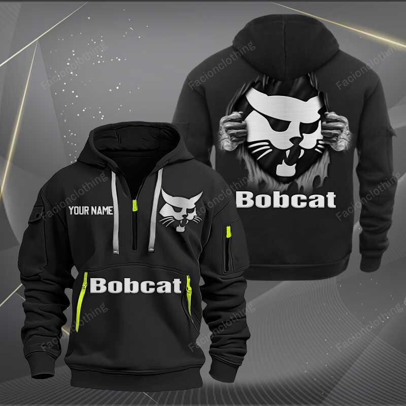Sportswearmerch Bobcat Half Zip Hoodie For Fan