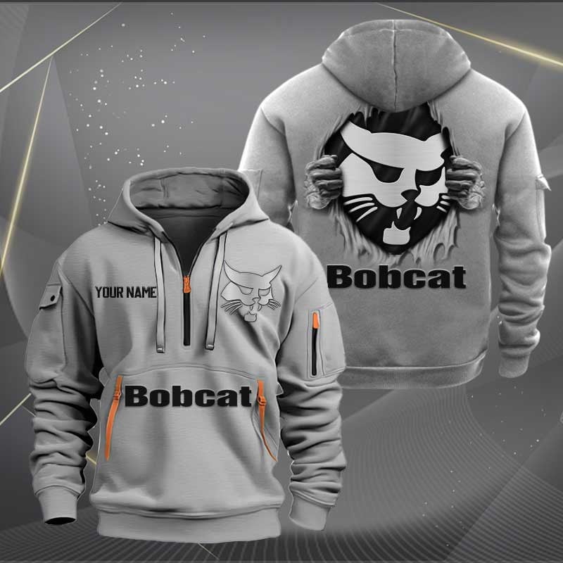 Sportswearmerch Bobcat Half Zip Hoodie For Fan