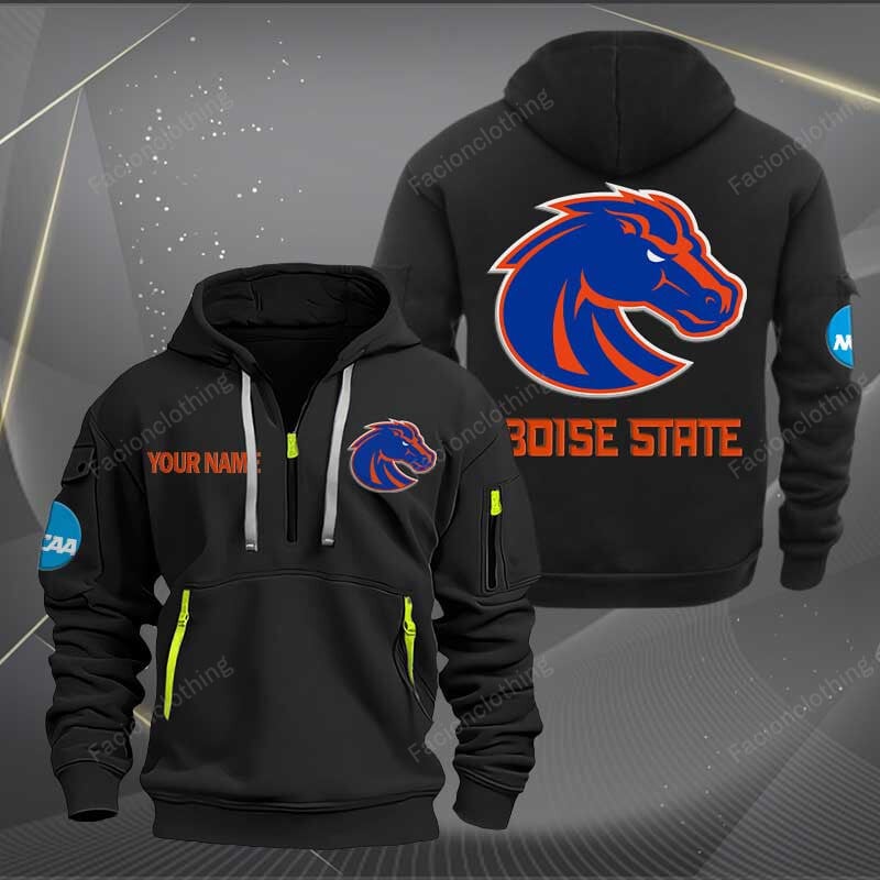 Sportswearmerch Boise State Broncos NCAA Half Zip Hoodie For Fan
