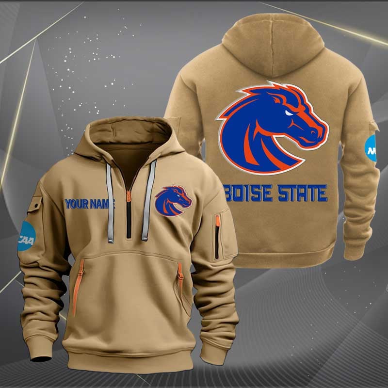 Sportswearmerch Boise State Broncos NCAA Half Zip Hoodie For Fan