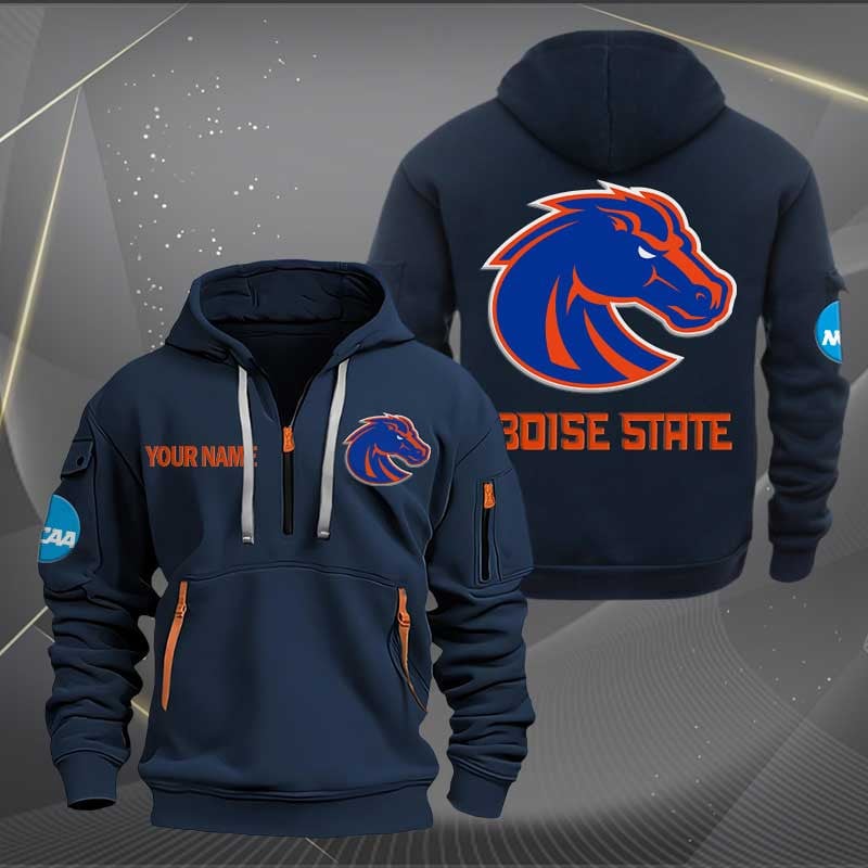 Sportswearmerch Boise State Broncos NCAA Half Zip Hoodie For Fan