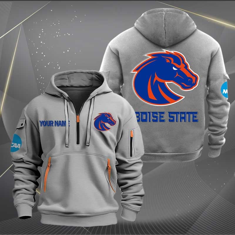 Sportswearmerch Boise State Broncos NCAA Half Zip Hoodie For Fan