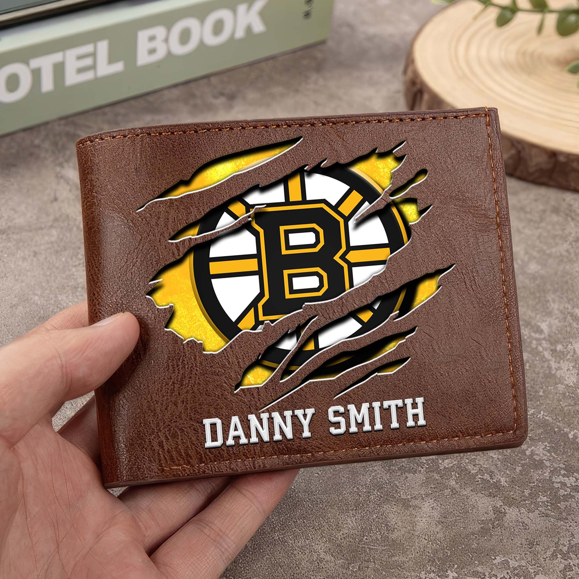 Sportswearmerch Boston Bruins NHL Folded Wallet For Fan