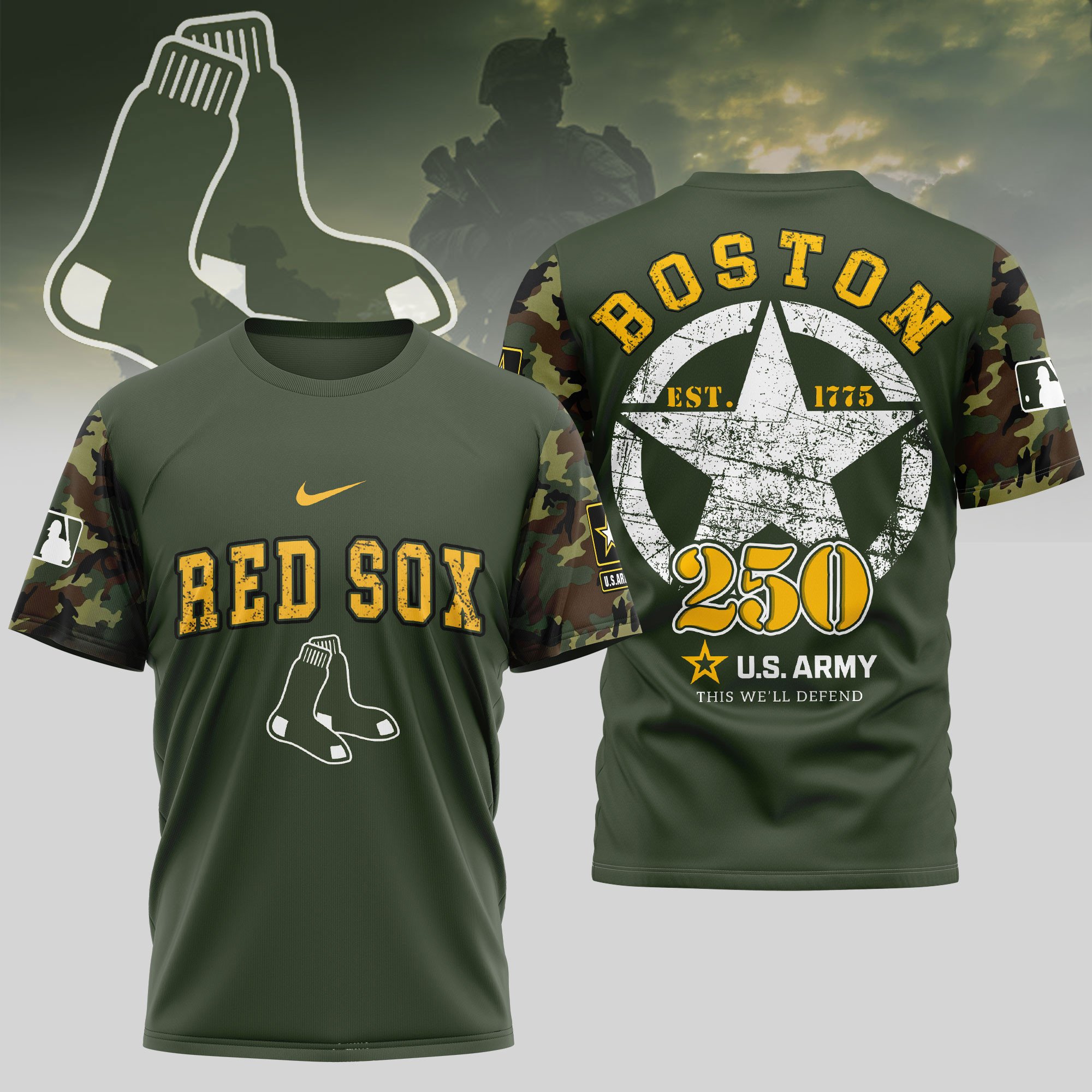 Sportswearmerch Boston Red Sox MLB Personalized T-shirt For Fan
