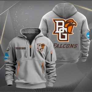 Sportswearmerch Bowling Green Falcons NCAA Personalized Half Zip Hoodie For Fan