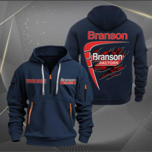 Sportswearmerch Branson Tractor Personalized Half Zip Hoodie For Fan