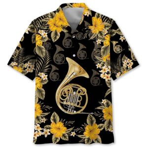 Sportswearmerch Brass French Horn Hawaiian Shirt For Fan
