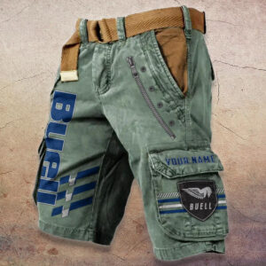 Sportswearmerch Buell Motorcycle Denim Shorts For Fan