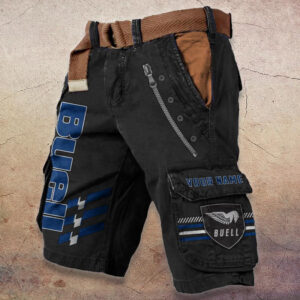 Sportswearmerch Buell Motorcycle Denim Shorts For Fan