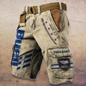 Sportswearmerch Buell Motorcycle Denim Shorts For Fan