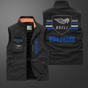 Sportswearmerch Buell Motorcycle Pocket Vest For Fan